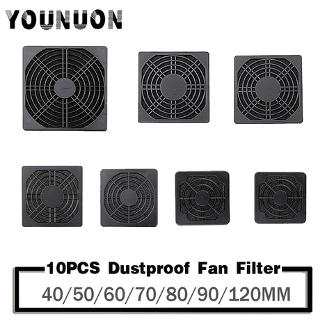 10pcs Dustproof 120mm Case Fan Dust Filter Guard Grill Protector Cover for PC Compute Cleaning Fan Cover Case 40/50/60/70/80/90 ► Photo 1/4