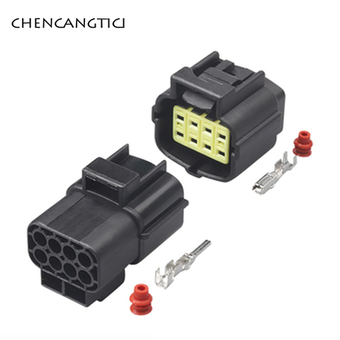 2 sets 8 pin way Tyco AMP Denso Sealed Waterproof Wiring Auto Connector Plug For Yuchai Engine Oxygen Sensor 174984-2 174982-2 ► Photo 1/4