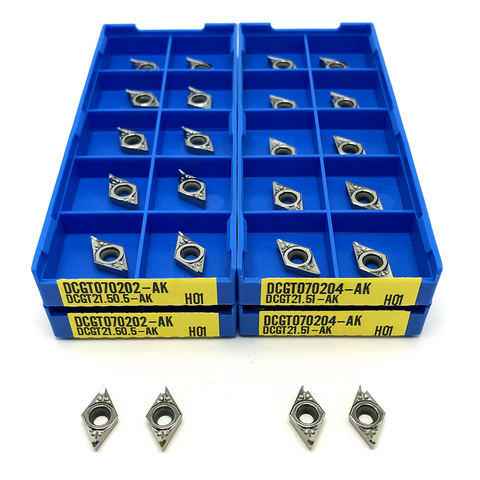 DCGT070204 AK H01 Aluminum turning tool carbide inserts lathe tools CNC turning insert Cutting tool DCGT 070204 Aluminum tool ► Photo 1/5