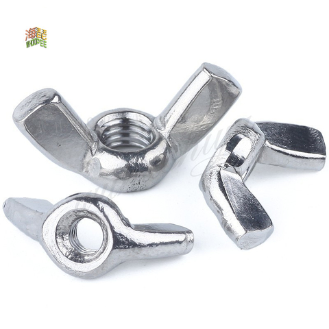 10Pcs DIN315 M3 M4 M5 M6 M8 M10 Galvanized Hand Tighten Nut Butterfly Nut Ingot Wing Nuts ► Photo 1/1