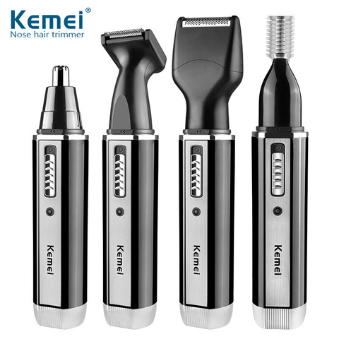 Kemei 4 In 1 Nose Hair Beard Eyebrow Rechargeable Electric Trimmer Electric Ear Shaver Hair Cliperpers Men KM - 6630 ► Photo 1/6