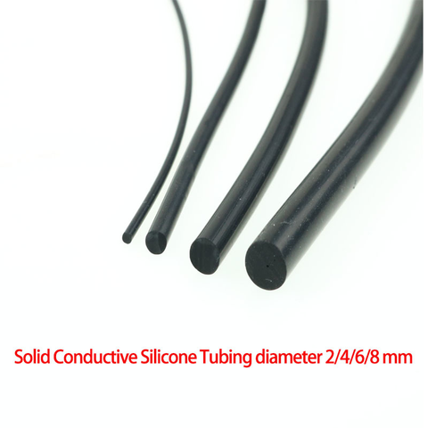 Solid Conductive Silicone Rubber Tube TENS / ESTIM / E-STIM Machine 2/4/6/8 mm OD ► Photo 1/6