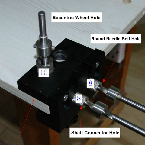 3 In 1 Woodworking Doweling Jig Connector Kit with Positioning Clip Drilling Guide Embedded Nut Puncher Locator Fixture Tools ► Photo 1/6