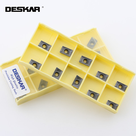 10PCS DESKAR APKT1003PDTR LF6018 Milling Inserts CNC Lathe Cutting Tools Mill Turning Tool For Stainless Steel ► Photo 1/4