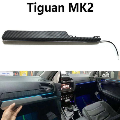 V W Tiguan MK2 upgrade original car door atmosphere light decoration strip upgrade 30-color ambient lighting light！ ► Photo 1/6