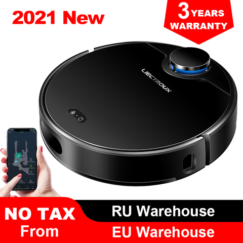 Liectroux ZK901 Robot Vacuum Cleaner Laser Navigation with 4000Pa Suction, Breakpoint Cleaning, Wet Cleaning, APP Visual Maps ► Photo 1/6