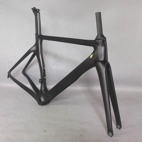 2022 new Aero design Ultralight  carbon road bike frame carbon fibre racing bicycle frame700c  accept painting ► Photo 1/6