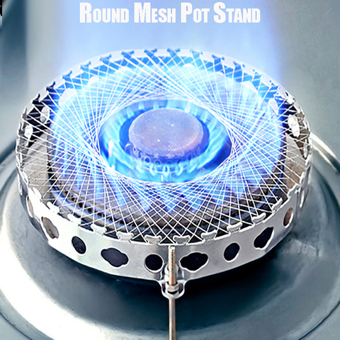 Round Pot Holder Kitchen Accessories With Stainless Steel Torch Energy Saving Aggregate Flame For Gas Stove Cover Cooker Stand ► Photo 1/6