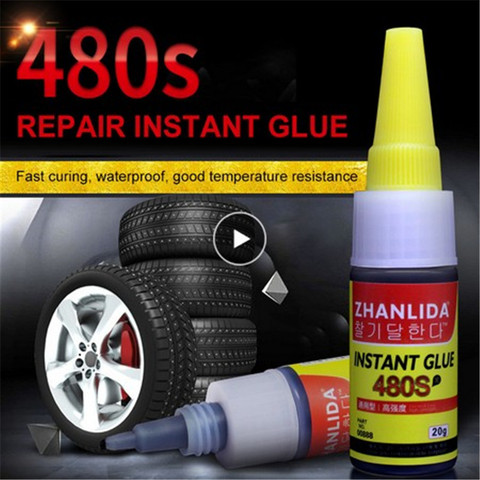 Gel Caulk Adhesives Sealers Car Tire Repair Patch Sealant Rubber Glue Bike Mighty Tyre Puncture Metal Plastic Repair Welding 20G ► Photo 1/6