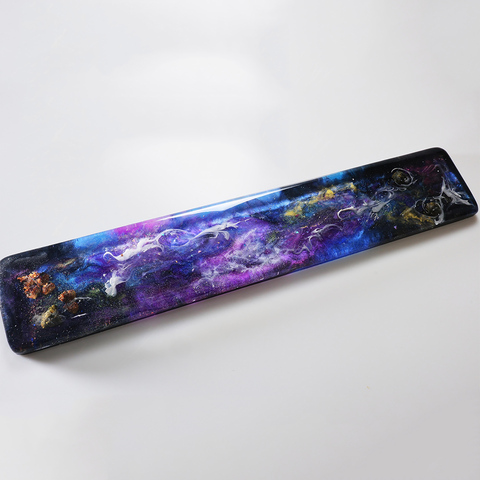 Universe Starry Design Resin Keyboard Hand Rest For Mechanical Gaming Keyboard Office Computer Use Colorful Computer Accessories ► Photo 1/5