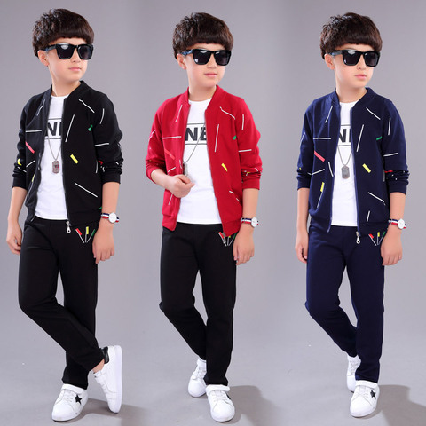 Big Boys Clothes Set Autumn Winter Cotton Cartoon 3pcs Baby The Boy Tracksuit Children's Casual Suit Kids Clothing Set ► Photo 1/6