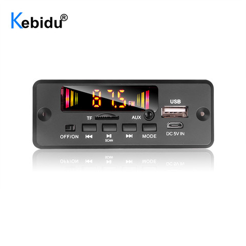 5V 12V 32V 6W Amplifier MP3 Decoder Board Handsfree Bluetooth V5.0 Car MP3 Player USB  Recording Module FM AUX Radio For Speaker ► Photo 1/6