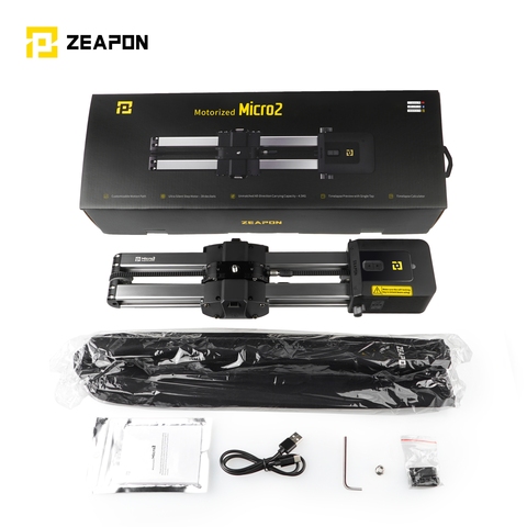 ZEAPON Micro 2 mini portable ultra silent motor Motorized Camera Video Double Distance parallel Slider Macro Track ► Photo 1/6