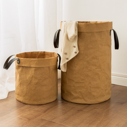 Waterproof Dirty Clothes Laundry Basket Kids Toy Organizer Storage Large Cotton Linen ► Photo 1/6