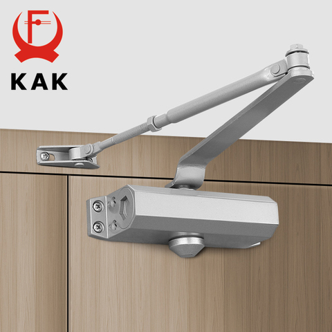 KAK Automatic Door Closer 2 Spring Hydraulic Buffer Adjustable Door Stopper Speed Mute Closing For 25 to 80KG Door Hardware ► Photo 1/6