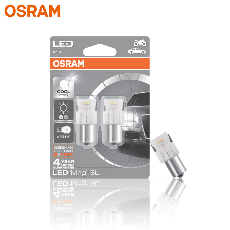 OSRAM LED P21W BA15s LEDriving SL 7458CW S25 6000K Cool White LED Car Signal Brake Position Stop Lamps, 2PCS - history & Review | AliExpress Seller - PhilipsOsram