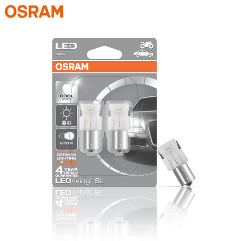OSRAM LED P21W BA15s LEDriving SL 7458CW S25 6000K Cool White LED Car Fog  Bulbs Signal Brake Position Reverse Stop Lamps, 2PCS - Price history &  Review