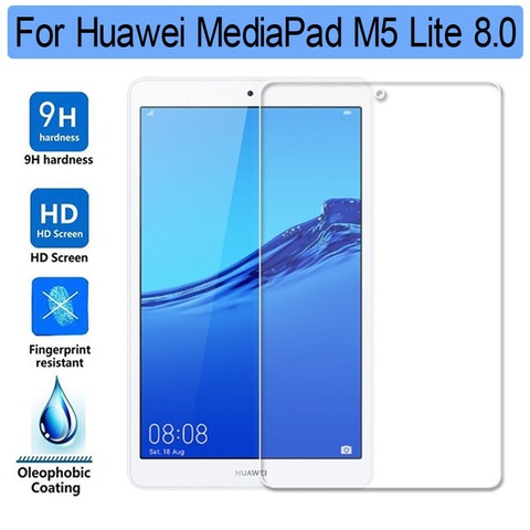 9H HD Tempered Glass for Huawei Mediapad M5 Lite 8 8.0 JDN2-L09 Screen Protector Tablet Screen Protector for Huawei M5 Lite 8