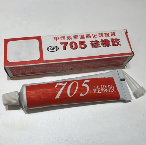 705 Clear Silicone Adhesive Sealant, Waterproof Sealing Glue, Squeeze Tube Adhesive Glue , High Temperature Resistance ► Photo 1/2