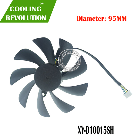 95MM XY-D10015SH DC12V 0.55A 3000RPM graphics fan for MSI GTX 1650 GTX 1660 Ti AERO ITX 6G OC ► Photo 1/2