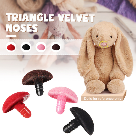 5Pcs Plastic Triangle Velvets Noses Buttons Eyes DIY For Bear Toy Doll Accessories ► Photo 1/6