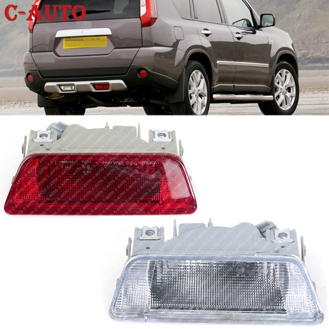 Car Rear bumper fog lamp Reverse Brake Reflector Lights For Nissan X-Trail /XTrail T31 2008 2009 2010 2011 2012 2013 car-styling ► Photo 1/6