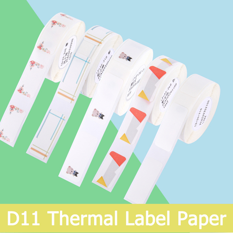 Label Printer D11 Paper Supermarket Waterproof Anti-Oil Tear-Resistant Price Label Pure Color Scratch-Resistant Label Paper Roll ► Photo 1/6