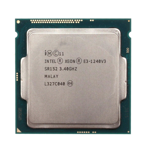 used Intel Xeon E3 1240 V3 Processor 3.40GHz 8M Cache SR152 LGA1150 E3-1240v3 CPU ► Photo 1/1
