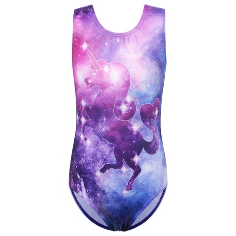 BAOHULU Girls Sleeveless Gymnastics Leotards Glittering Ballet Dance Bodysuits Kids Children Tank Teens Athletes Skating Leotard ► Photo 1/6