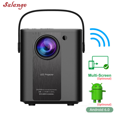 Salange P500 Portable Projector for Outdoor Movies Led Projector for Home Theatre Proyector Suport 1080P Full HD 3D Video Beamer ► Photo 1/6