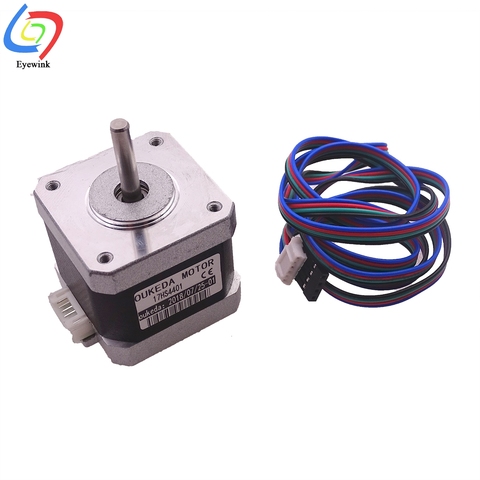 40mm Nema17 Stepper Motor 42 motor Nema 17 motor 42BYGH 1.7A 17HS3401/17HS4401 motor 4-lead for 3D printer ► Photo 1/6