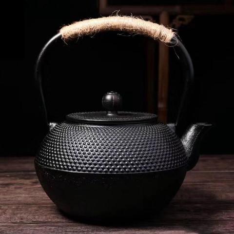 300/600/900/1200ML Antique Cast Iron Tea Pots With Stainless Steel Infuser Iron Teapots Tea Kettle For Boiling Water Kettle ► Photo 1/6