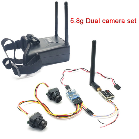 5.8G 48CH 2.7 Inch FPV Goggles and 3 channel Video camera 600mw transmitter+CMOS 1000TVL Camera set 3 way Video Switch Unit ► Photo 1/6