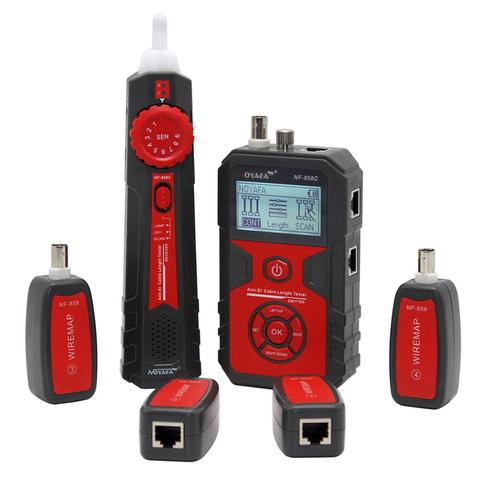 NOYAFA NF-858C Trace Cable Line Locator Portable Wire Tracker Cable Tester Finder Network Cable Testing BNC Measure Cable Length ► Photo 1/6