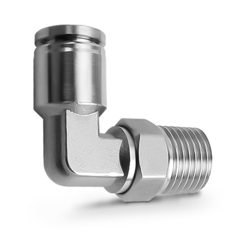 PL pneumatic stainless steel connector BSP4mm-12mm hose 1/8
