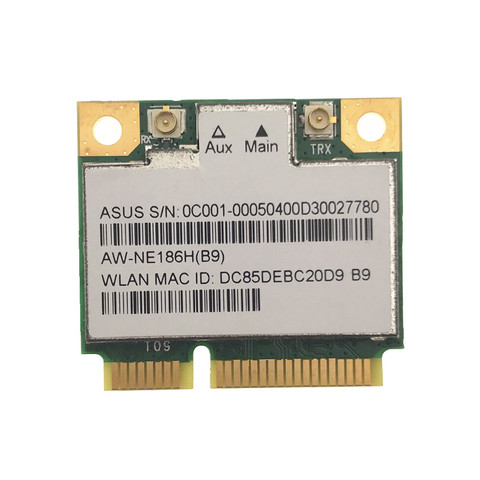 AzureWave AW-NE186H AW-NE195H AR9485 AR5B125 Half Mini Pci-e 150Mbps Wireless Wlan Wifi Card ► Photo 1/4