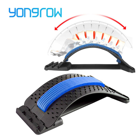 Yongrow Back Massager Stretcher Tools Lumbar stretch massager Spinal Pain Relief Chiropractic lumbar support treatment device ► Photo 1/6