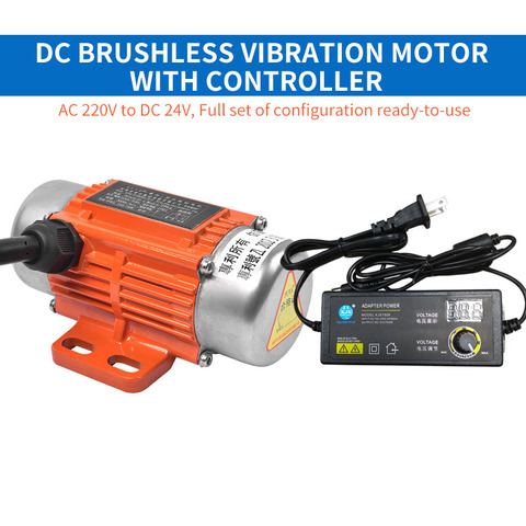 DC brush small vibration motor used in concrete vibration plane ruler ► Photo 1/6