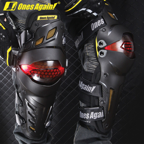 Ones again! LED Light Knee protector motorcycle Motorcycle Knee Protection pads Leds gear Road knee pads KP03LED ► Photo 1/1