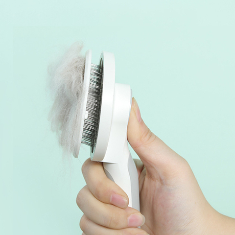 Self Cleaning Slicker Brush for Dog and Cat Removes Undercoat Tangled Hair Massages Particle Pet Comb Improves Circulation ► Photo 1/6