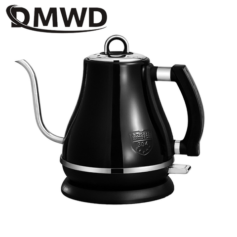 DMWD 1L Stainlesss steel Electric Kettle Drip Gooseneck Long Mouth Hot Water Heating Cooker Boiler Boiling Tea Pot Heater EU US ► Photo 1/1