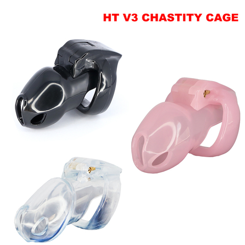 HT V3 Nub Male Chastity Device with 4 Rings Micro Cock Cage Resin Chastity Belt Cock Cage Male Chastity Device BDSM Toys ► Photo 1/6