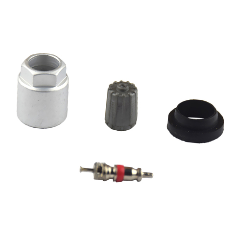 TIRE PRESSURE SENSOR TPMS SERVICE PACK KIT With NUT VALVE CORE WASHER O-RING ► Photo 1/4