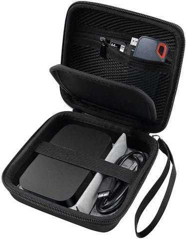 Hard Travel Case for RAVPower FileHub, Travel Router AC750 / N300, 2.5 Inch Portable SSD, MP3 Player, Power Bank, USB Cable etc ► Photo 1/6