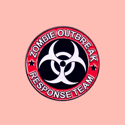 Zombie Outbreak Response Team Enamel Brooch Pins Badge Lapel Pins Alloy Metal Fashion Jewelry Accessories Gifts ► Photo 1/3