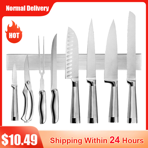 30CM 40CM 50CM Stainless Steel Knife Stand Magnetic Knife Holder Wall Storage Rack Home for Knives Kitchen Accessories Organizer ► Photo 1/6