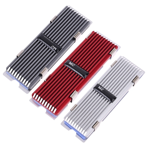 M.2 SSD NVMe Heat Sink heatsink M2 2280 SSD Hard Disk Aluminum Heat Sink with Thermal Pad for PCIe SATA M2 ssd PC thermal radiat ► Photo 1/6