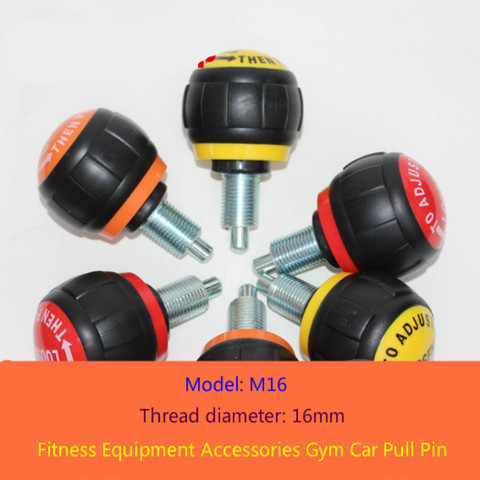 Gym Accessories Fitness Car Sports Bike Pull Pin M16 Thread Diameter 16mm Spring Knob Adjusting Gear Fixed Position Bayonet Lock ► Photo 1/5