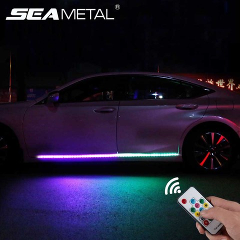 12V LED Car Door Lights Universal Auto Door Atmosphere Lamp Exterior Cars Door Decorative Light Auto Light Strips Accessories ► Photo 1/6