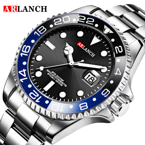 ARLANCH New Hot Luxury Brand Fashion Men Quartz Watches Steel Waterproof Men Sports Watches Relogio Masculino Wristwatches ► Photo 1/6